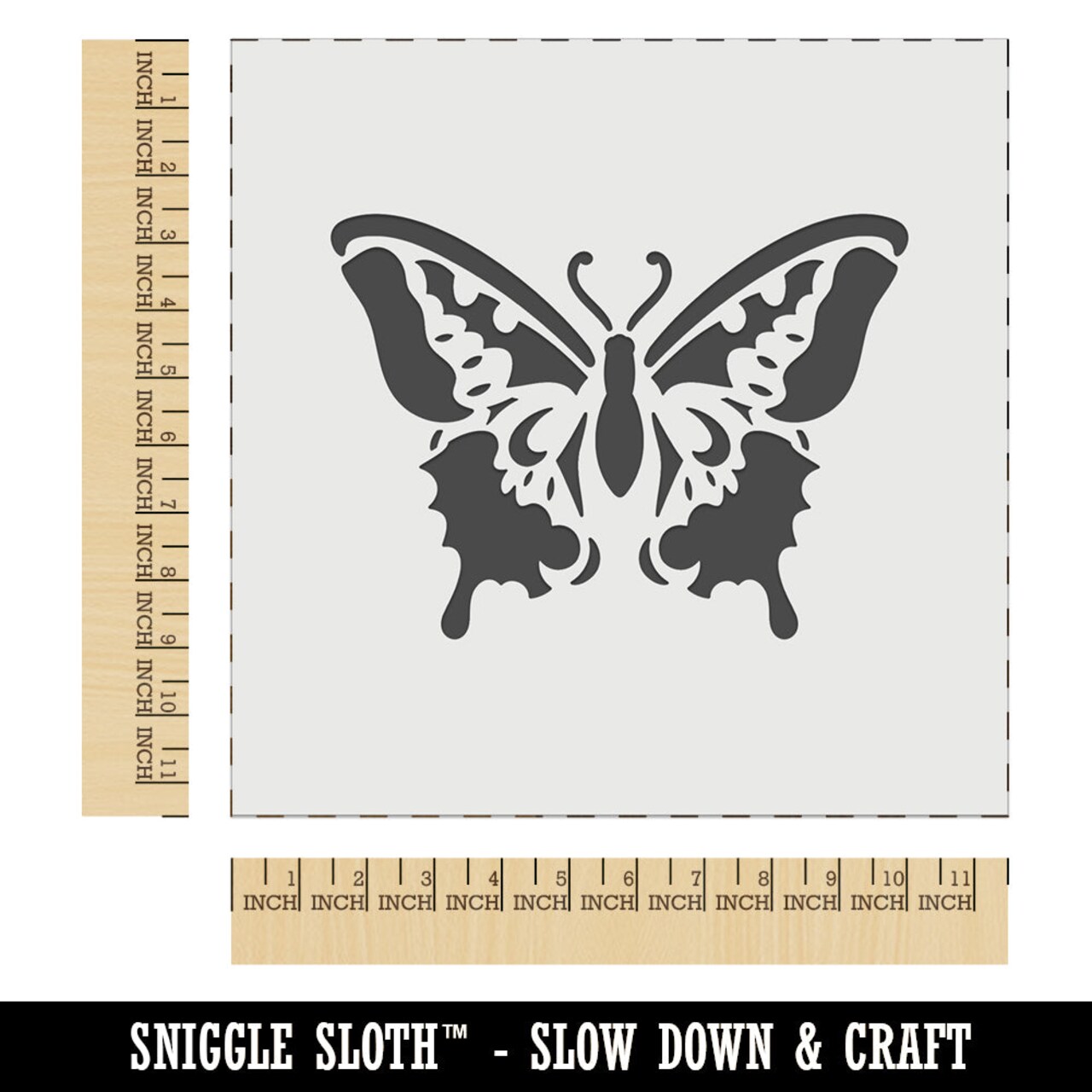 Elegant Swallowtail Butterfly Wall Cookie DIY Craft Reusable Stencil